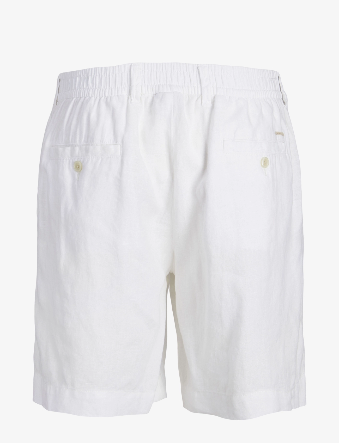 Jack & Jones - JPSTBILL LAWRENCE LINEN SHORTS SRT LN - linased lühikesed püksid - bright white - 2