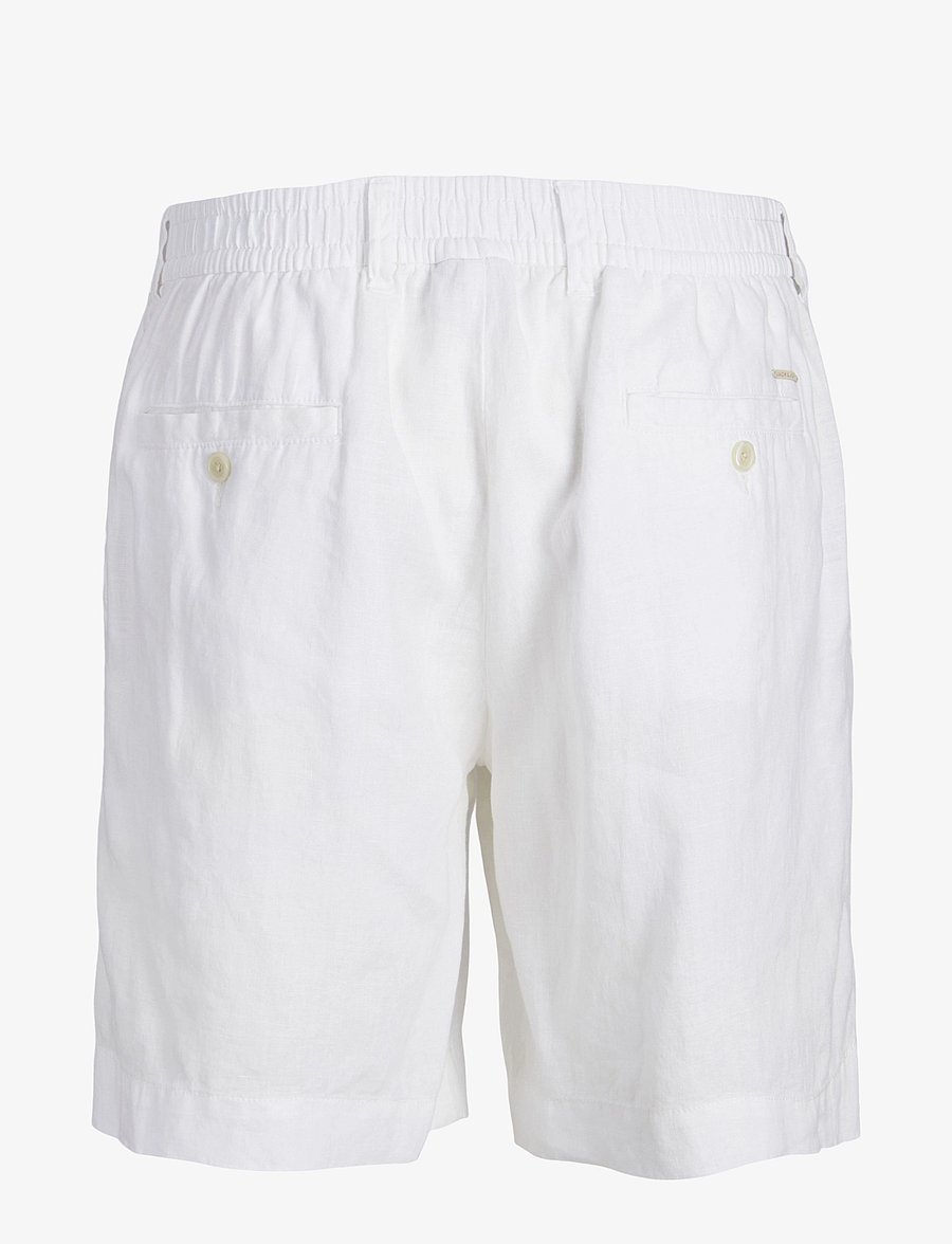 Jack & Jones - JPSTBILL LAWRENCE LINEN SHORTS SRT LN - leinen-shorts - bright white - 2