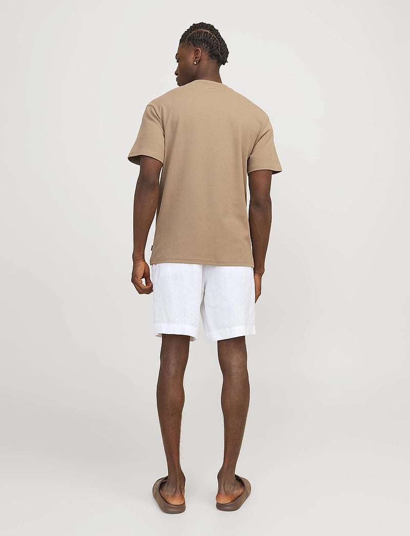Jack & Jones - JPSTBILL JJLAWRENCE LINEN SHORT LN - linneshorts - bright white - 3