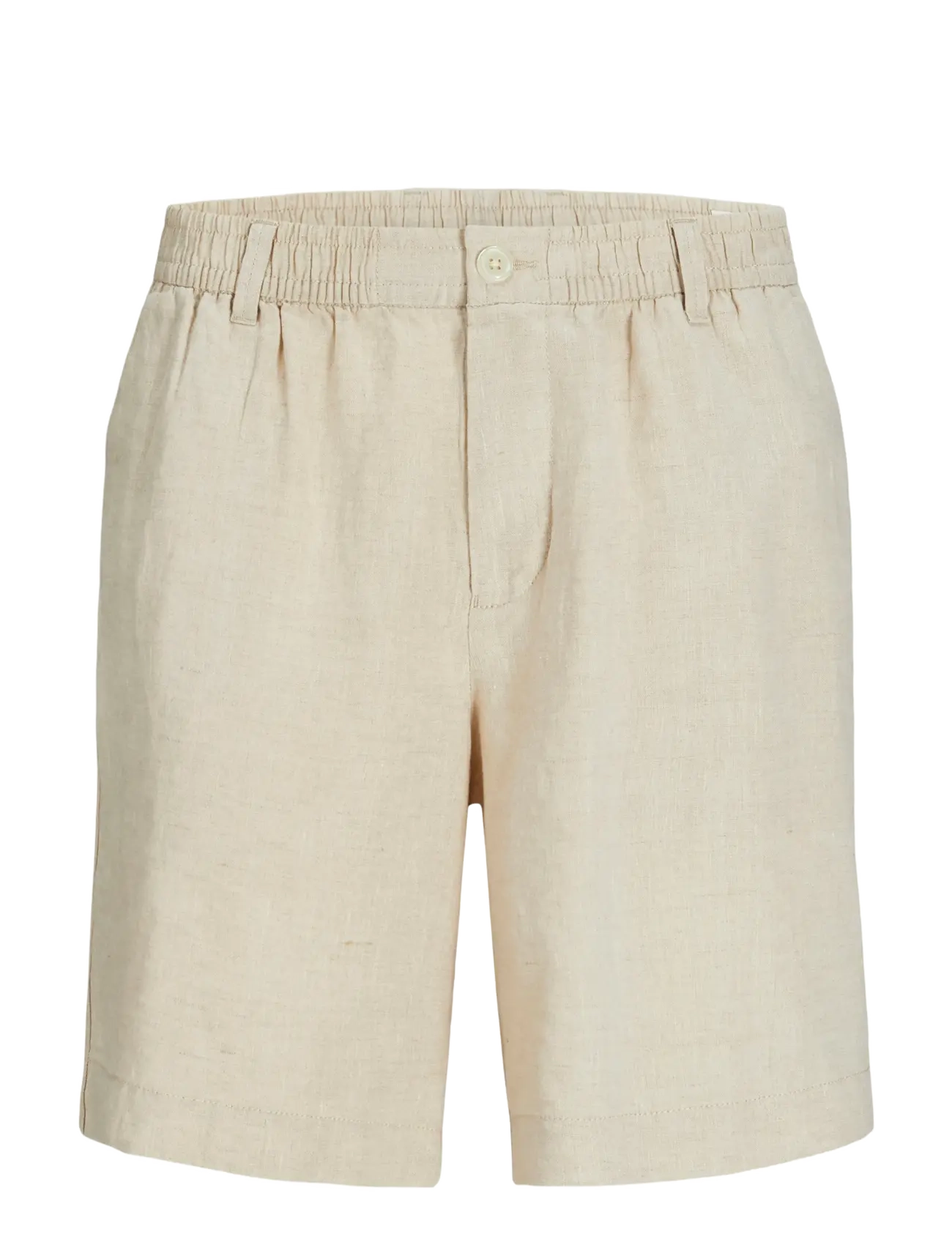 Jack & Jones JPSTBILL LAWRENCE LINEN SHORTS SRT LN - Tøj - SILVER LINING / cream