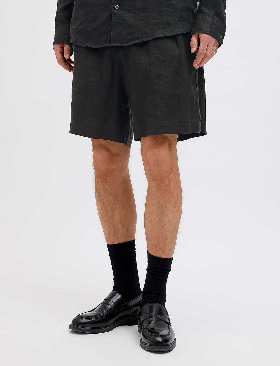 Jack & Jones - JPSTBILL LAWRENCE LINEN SHORTS SRT LN - linased lühikesed püksid - tap shoe - 0