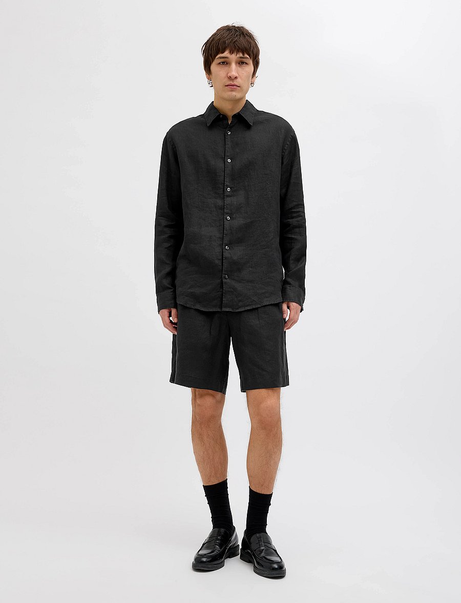 Jack & Jones - JPSTBILL LAWRENCE LINEN SHORTS SRT LN - linased lühikesed püksid - tap shoe - 5