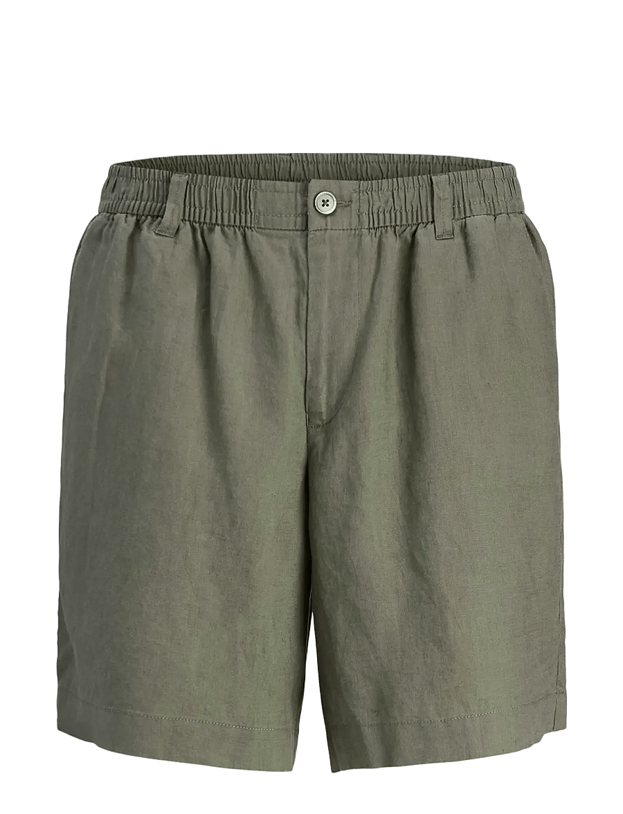 Jack & Jones - JPSTBILL LAWRENCE LINEN SHORTS SRT LN - linased lühikesed püksid - tea leaf - 1