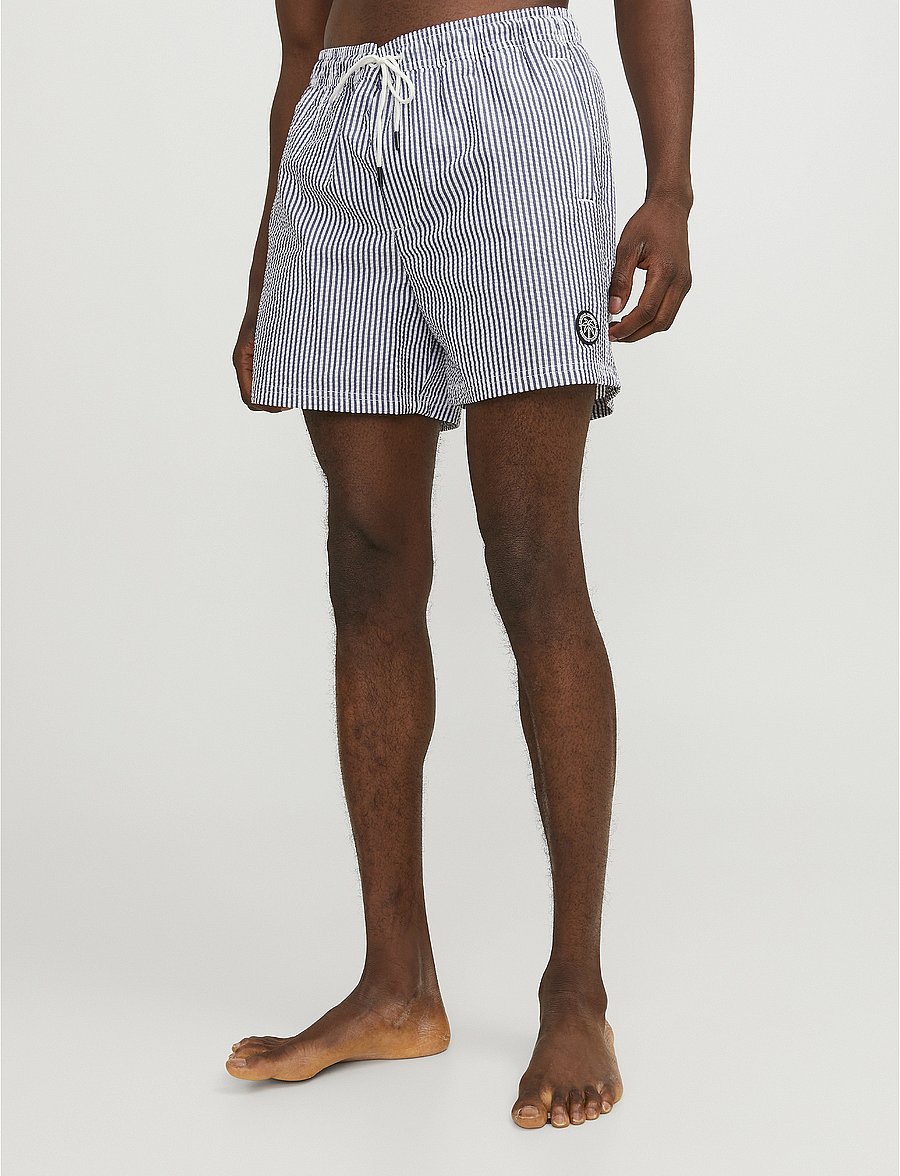 Jack & Jones - JPSTFIJI JJSWIM SEERSUCKER SS24 LY - navy blazer - 0