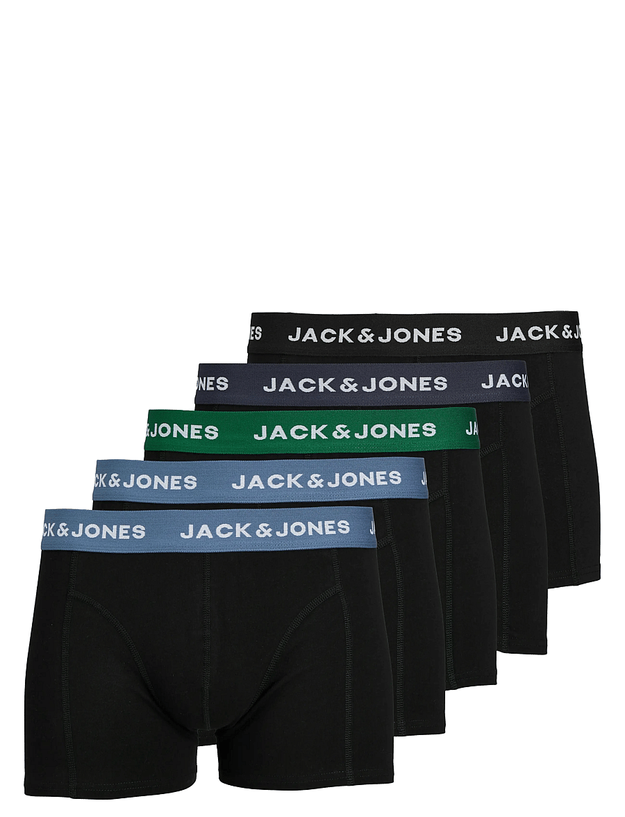 Jack & Jones - JACSOLID TRUNKS 5 PACK OP - lot de sous-vêtements - black - 1