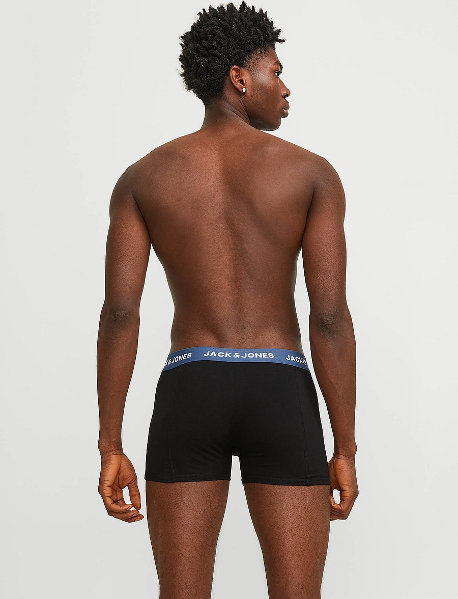 Jack & Jones - JACSOLID TRUNKS 5 PACK OP - lot de sous-vêtements - black - 3