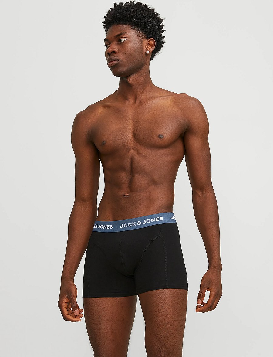 Jack & Jones - JACSOLID TRUNKS 5 PACK OP - lot de sous-vêtements - black - 5