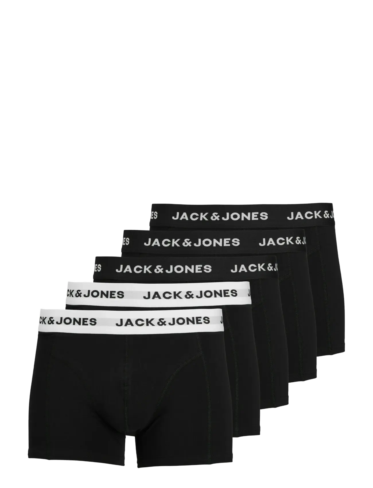 JACK & JONES Jacsolid Trunks 5 Pack Op Schwarz - XXL - Herren