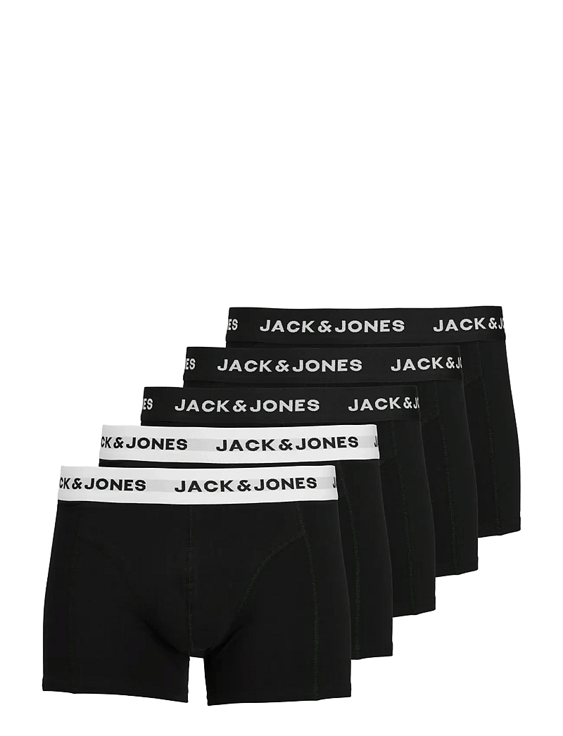 Jack & Jones - JACSOLID TRUNKS 5 PACK OP - aluspükste mitmikpakk - black - 1