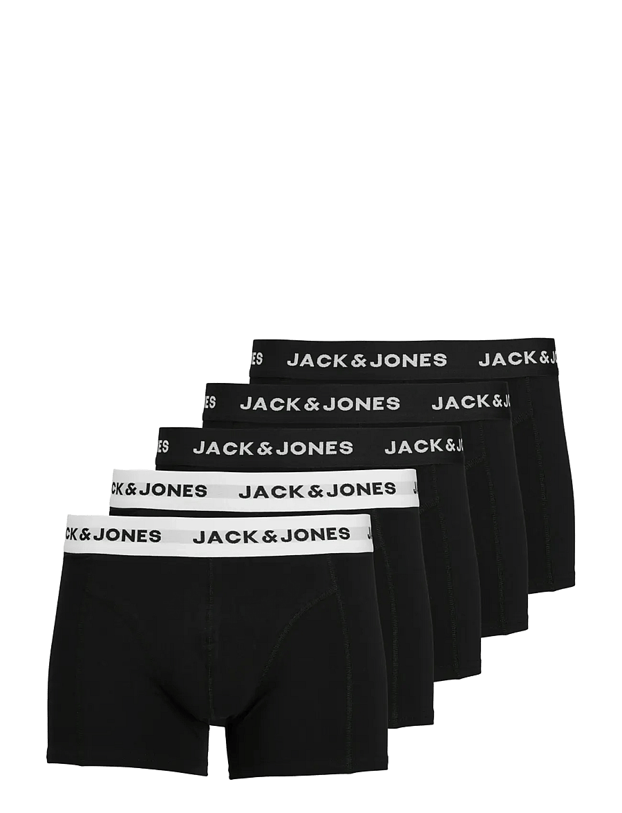 Jack & Jones - JACSOLID TRUNKS 5 PACK OP - unterhosen im multipack - black - 1