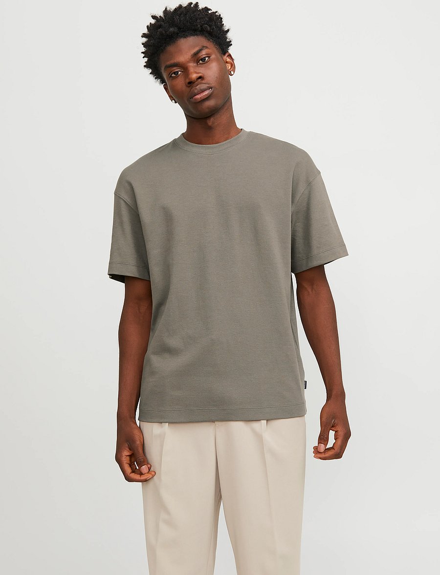 Jack & Jones - JJEURBAN EDGE TEE SS O-NECK NOOS - kurzärmelige t-shirts - bungee cord - 0