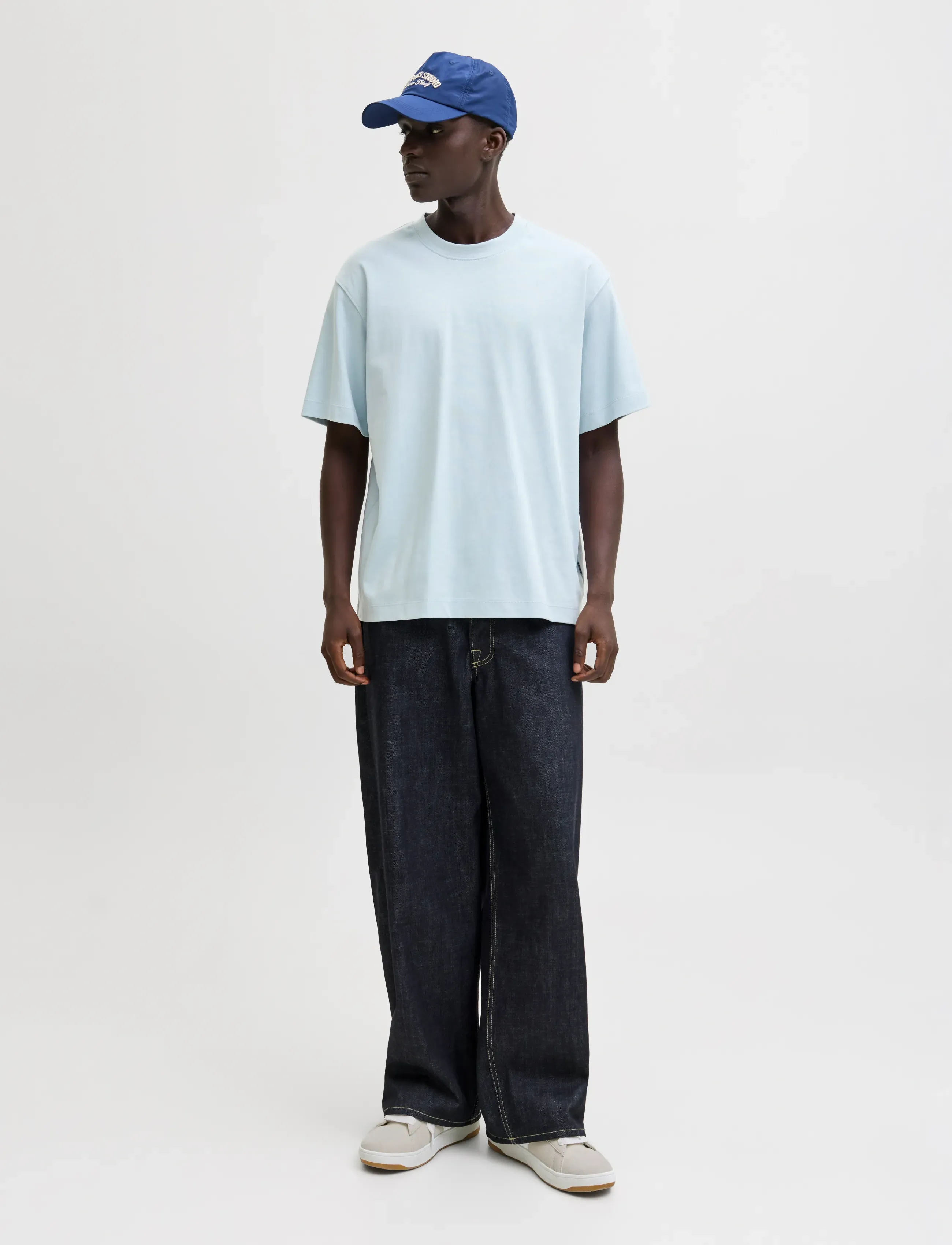 Jack & Jones - JJEURBAN EDGE TEE SS O-NECK NOOS - kortærmede t-shirts - celestial blue - 4