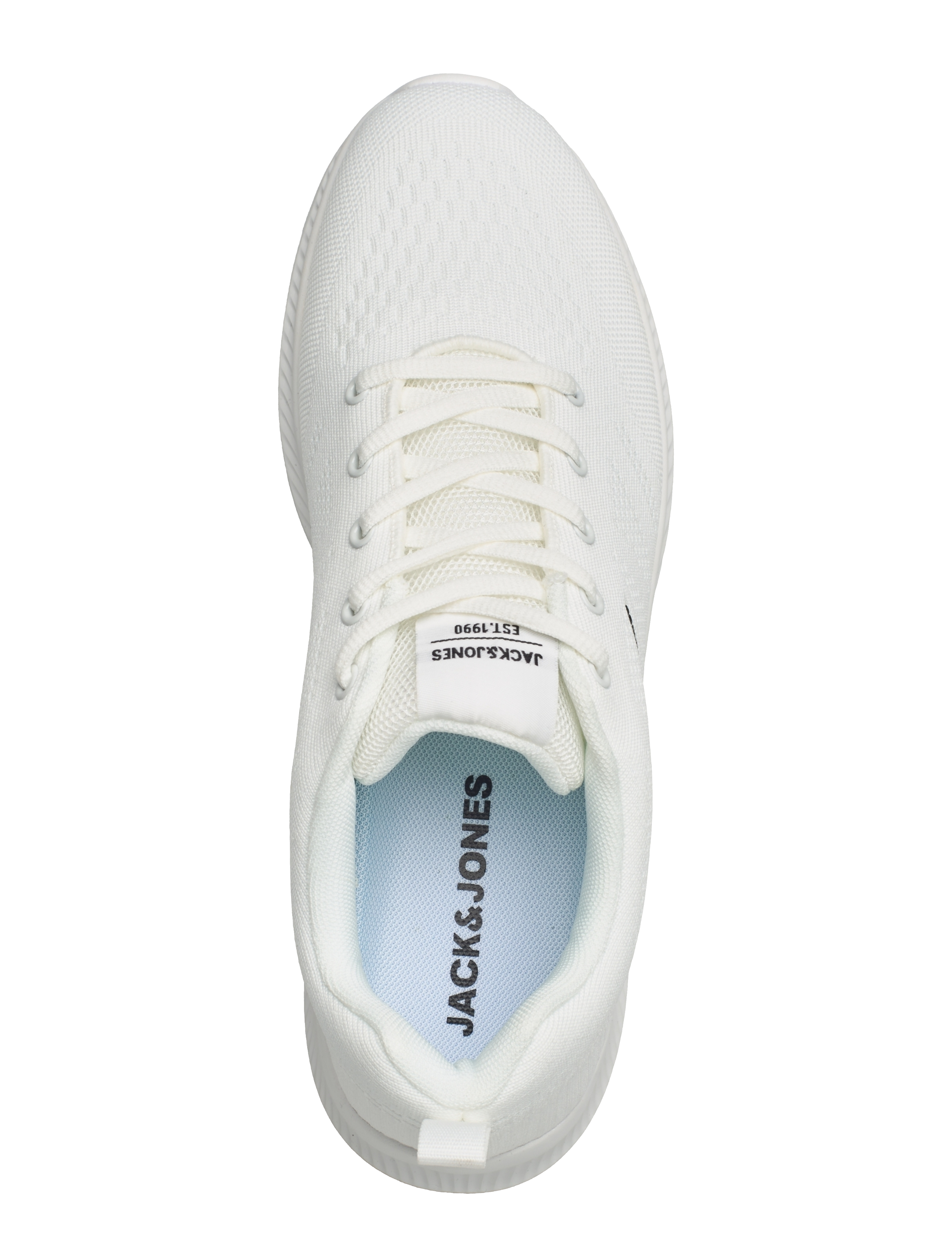 Jack & Jones - JFWCROXLEY KNIT SNEAKER NOOS - låga sneakers - bright white - 4