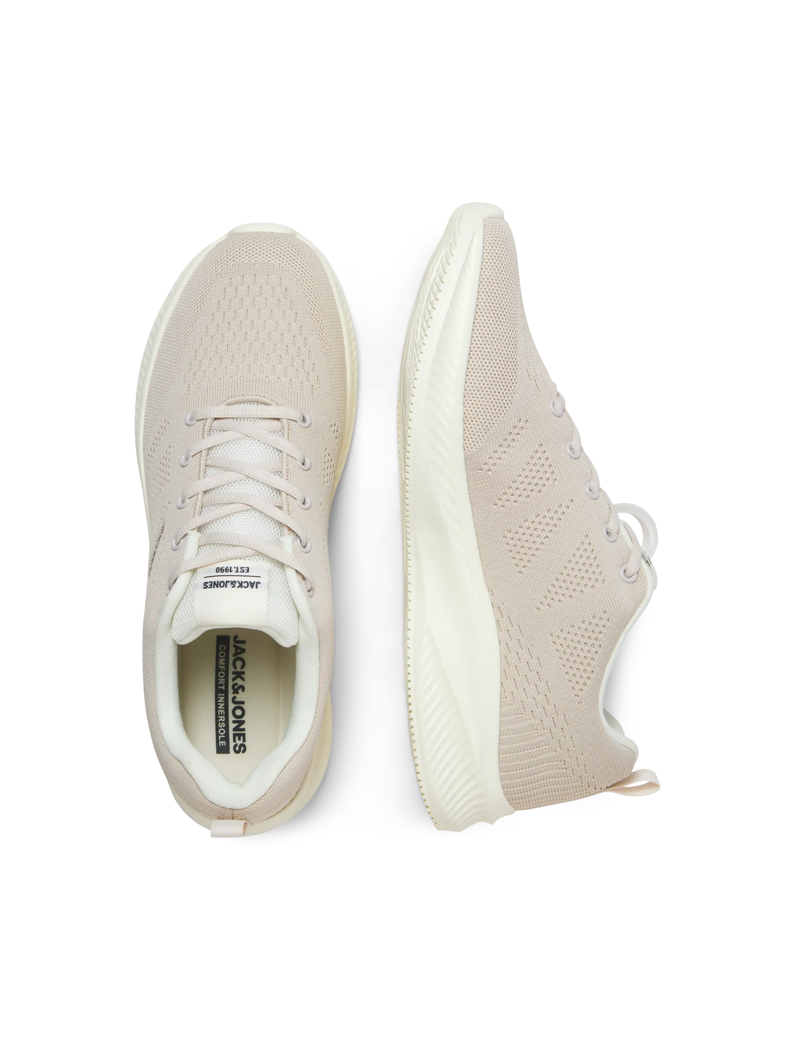 Jack & Jones - JFWCROXLEY KNIT SNEAKER NOOS - low tops - moonbeam - 4
