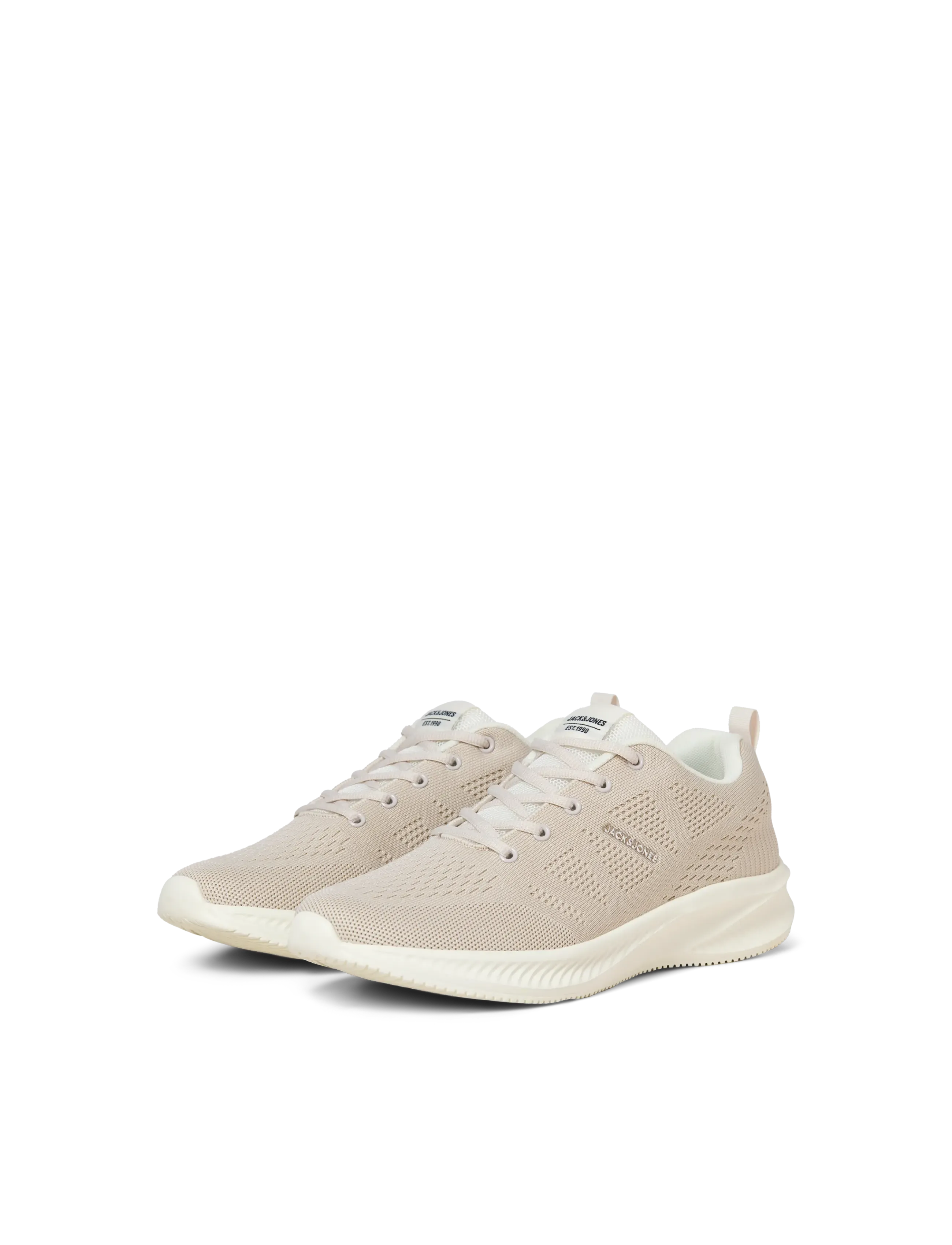 Jack & Jones JFWCROXLEY KNIT SNEAKER NOOS - Sneakers - MOONBEAM / beige