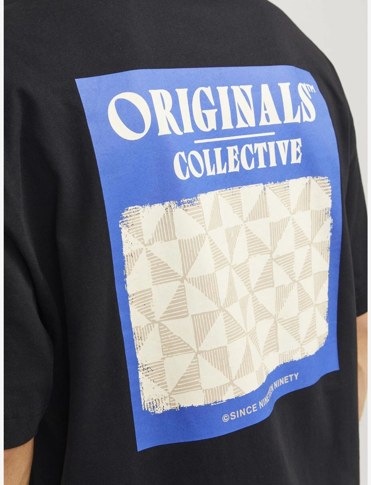Jack & Jones - JORMYKONOS GEO BACK TEE SS CREW NECK LN - black - 5