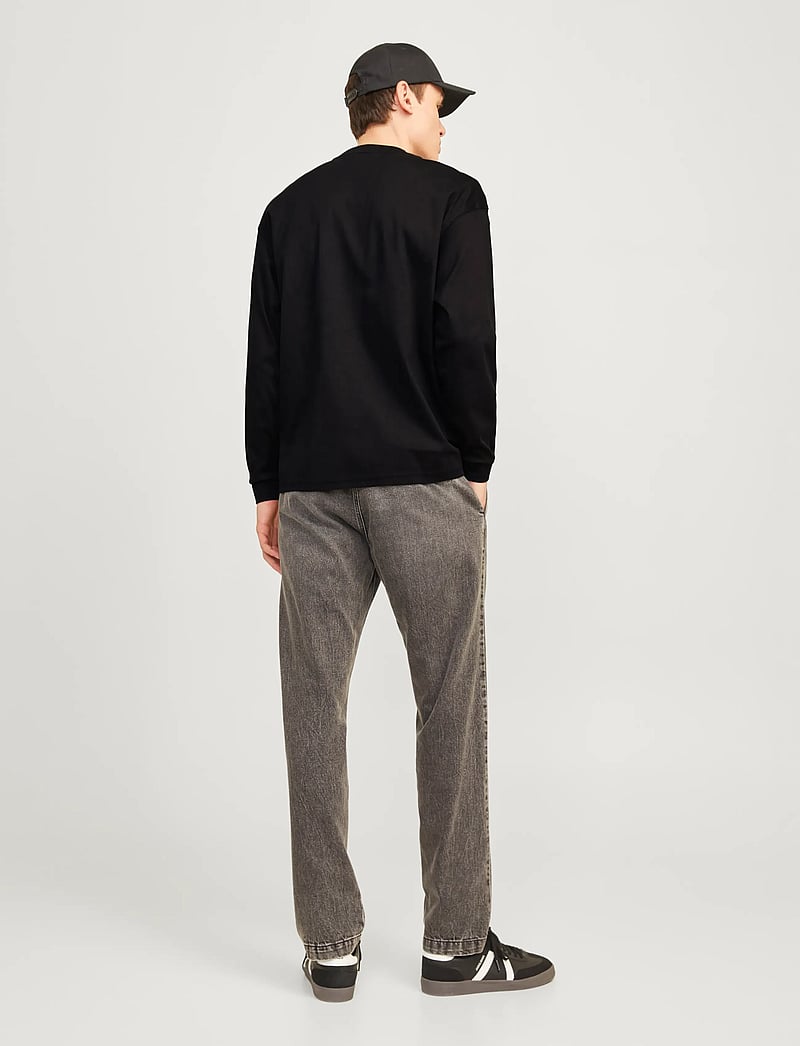 Jack & Jones - JJEURBAN EDGE TEE LS O-NECK NOOS - pikkade varrukatega t-särgid - black - 2
