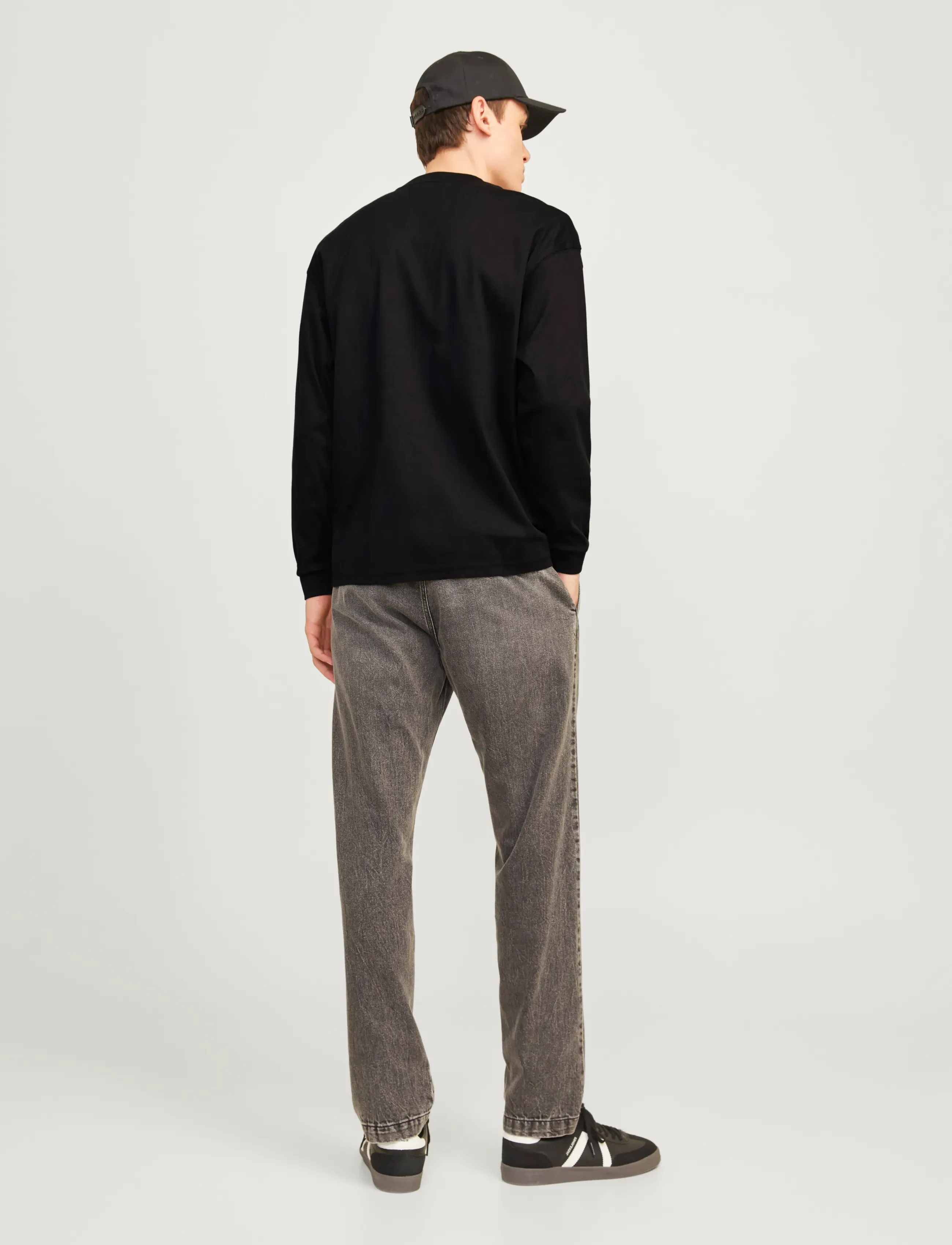 Jack & Jones - JJEURBAN EDGE TEE LS O-NECK NOOS - langærmede t-shirts - black - 2