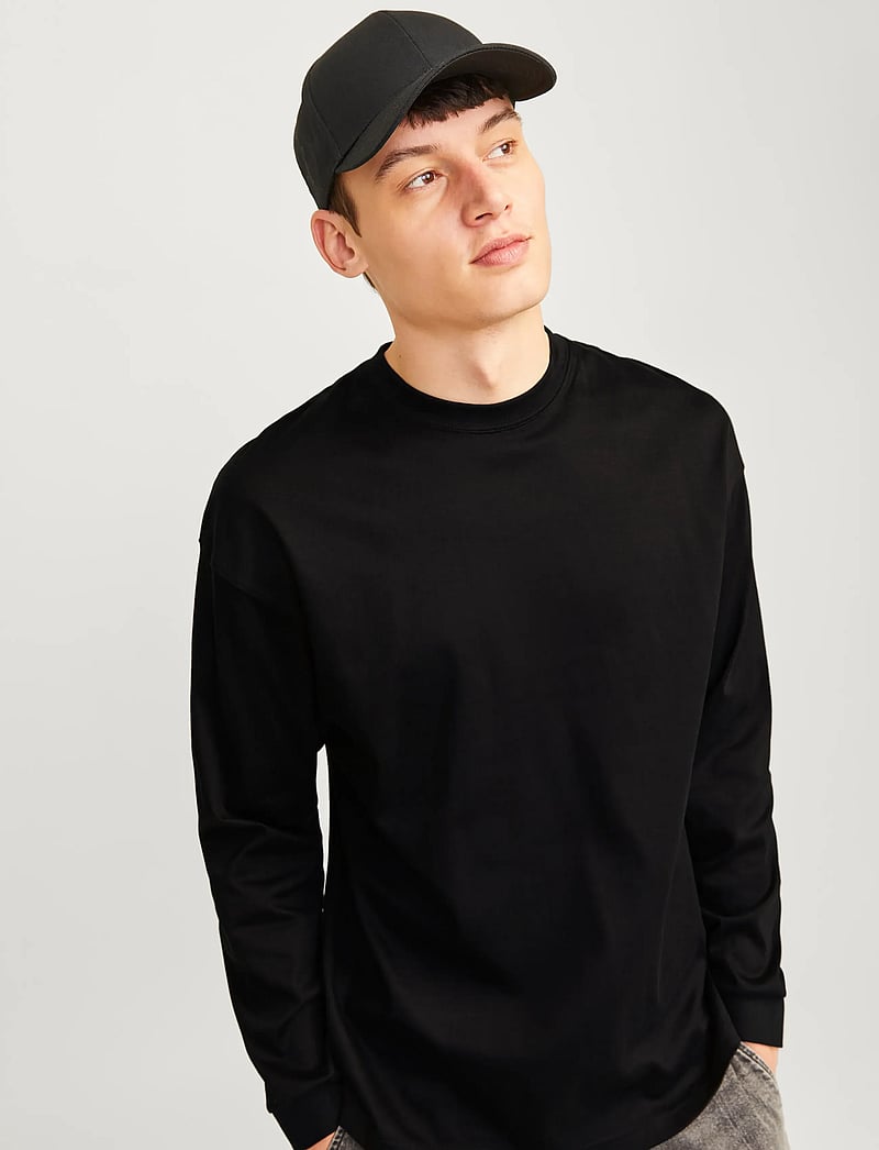 Jack & Jones - JJEURBAN EDGE TEE LS O-NECK NOOS - pikkade varrukatega t-särgid - black - 5