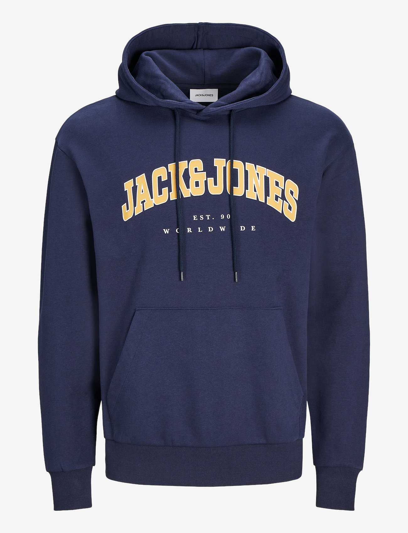 Jack & Jones - JJECALEB VARSITY SWEAT HOOD NOOS - kapuzenpullover - navy blazer - 1