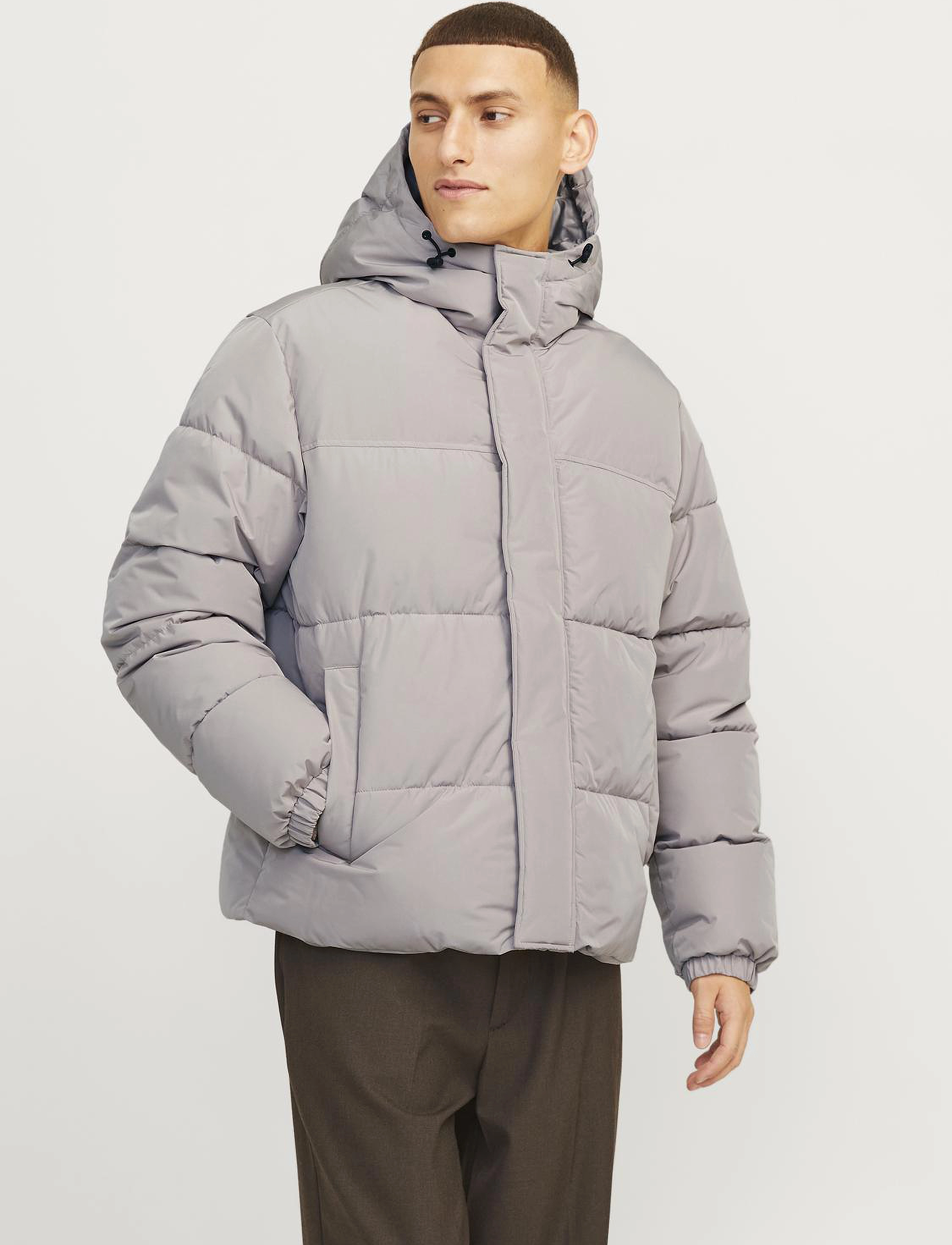 Jack & Jones JJEBRADLEY PUFFER HOOD SN - Pakkumised - ATMOSPHERE / beige