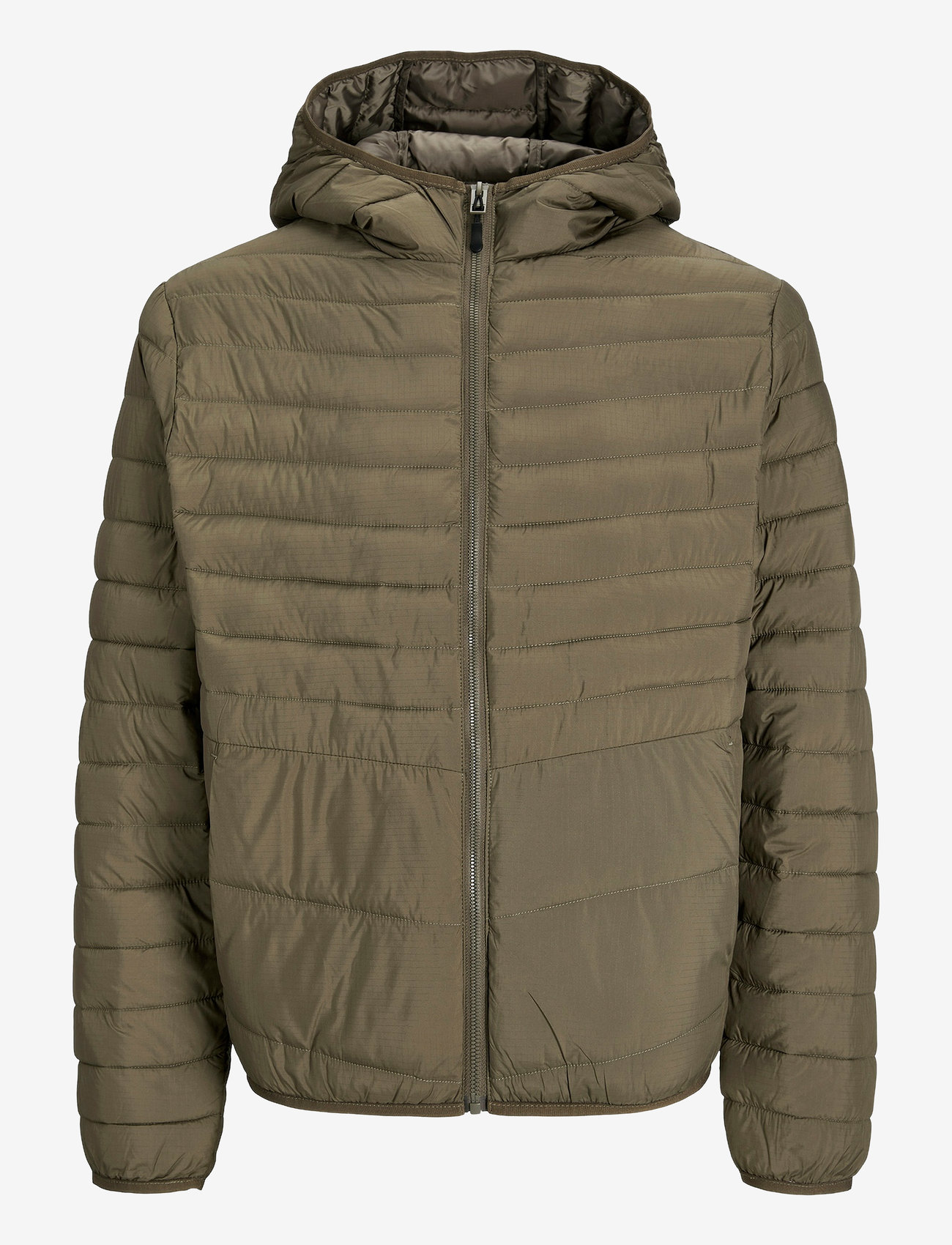 Jack & Jones - JJESTATE PACKABLE PUFFER HOOD NOOS - frühlingsjacken - canteen - 1