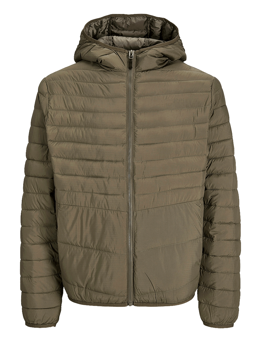 Jack & Jones - JJESTATE PACKABLE PUFFER HOOD NOOS - sügisjoped - canteen - 1