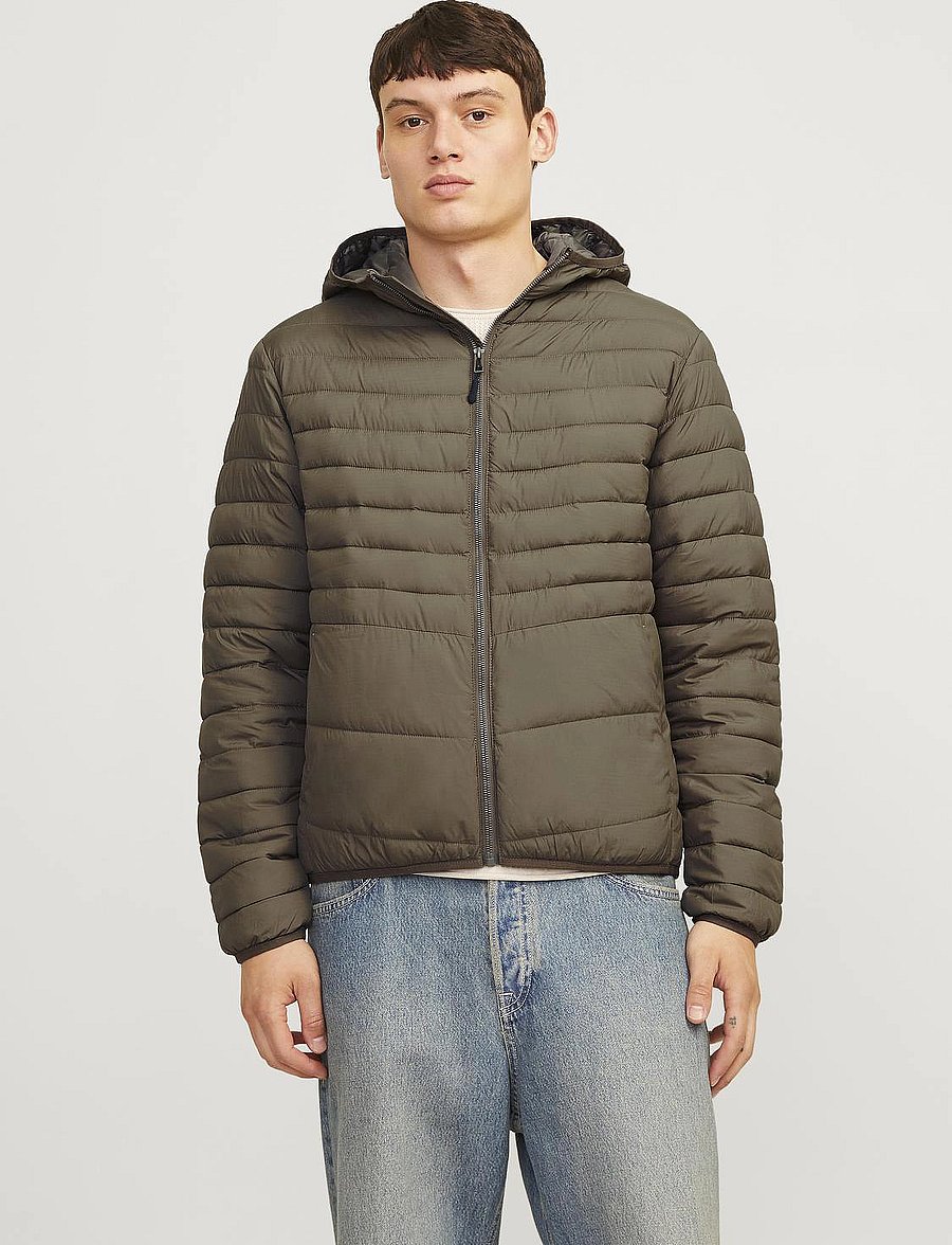 Jack & Jones - JJESTATE PACKABLE PUFFER HOOD NOOS - sügisjoped - canteen - 0