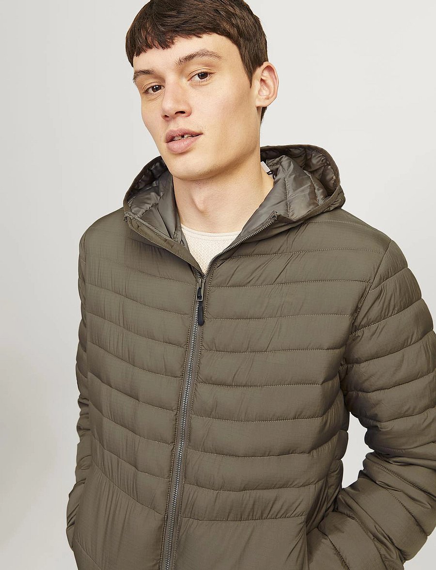 Jack & Jones - JJESTATE PACKABLE PUFFER HOOD NOOS - sügisjoped - canteen - 3