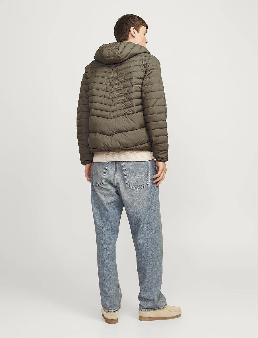 Jack & Jones - JJESTATE PACKABLE PUFFER HOOD NOOS - sügisjoped - canteen - 4
