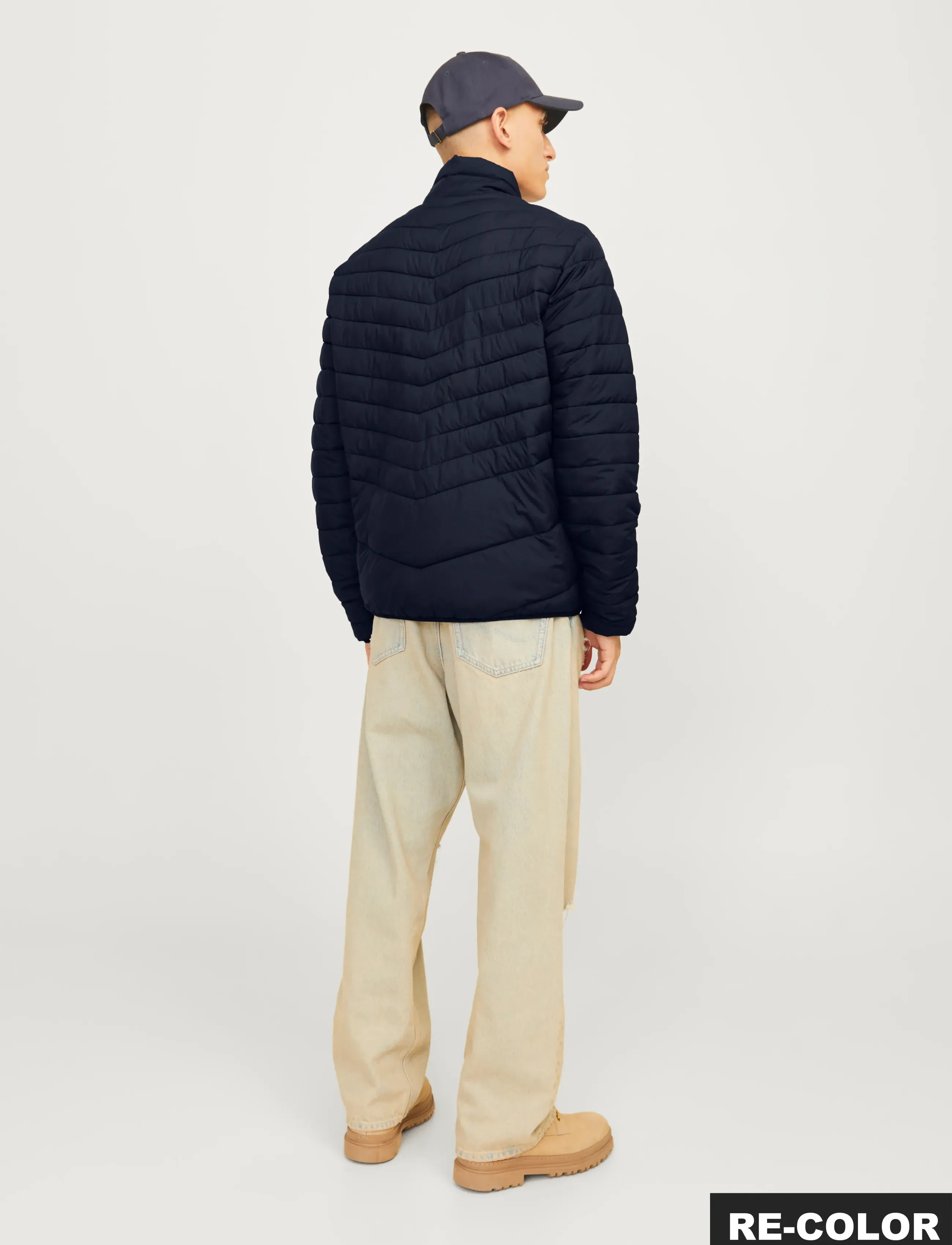 Jack & Jones - JJESTATE PACKABLE PUFFER COLLAR NOOS - vårjakker - sky captain - 2