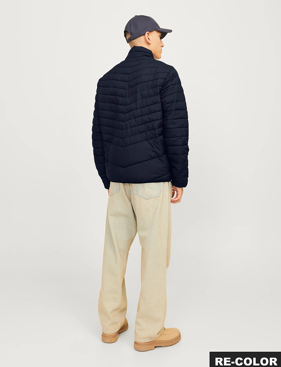 Jack & Jones - JJESTATE PACKABLE PUFFER COLLAR NOOS - fall jackets - sky captain - 2