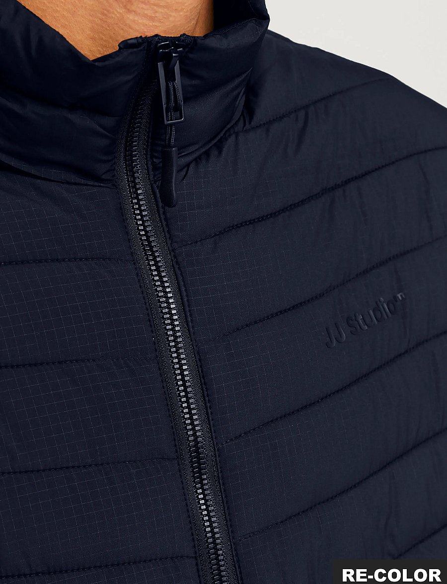 Jack & Jones - JJESTATE PACKABLE PUFFER COLLAR NOOS - fall jackets - sky captain - 4