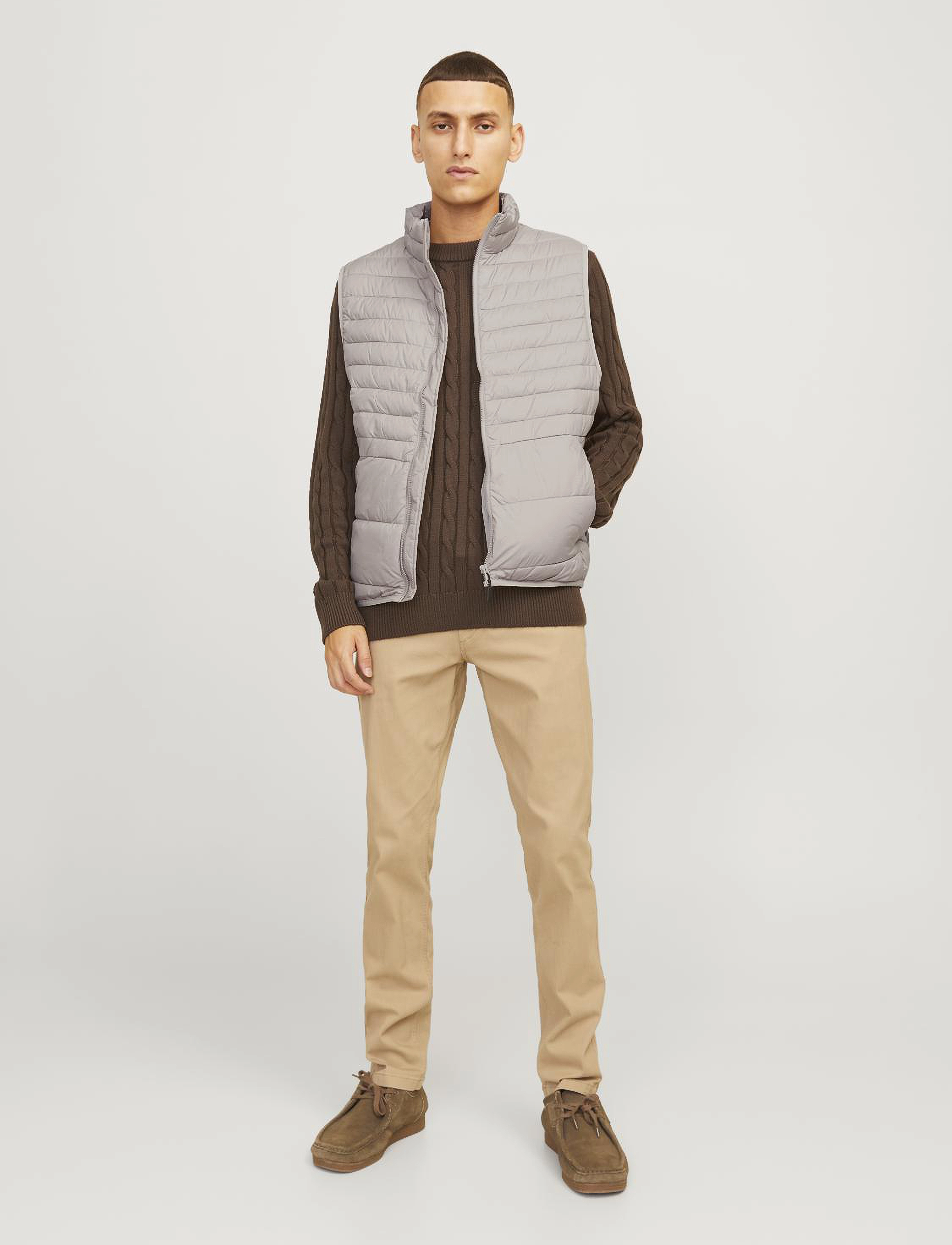 Jack & Jones - JJESTATE PACKABLE BW COLLAR NOOS - västar - atmosphere - 2