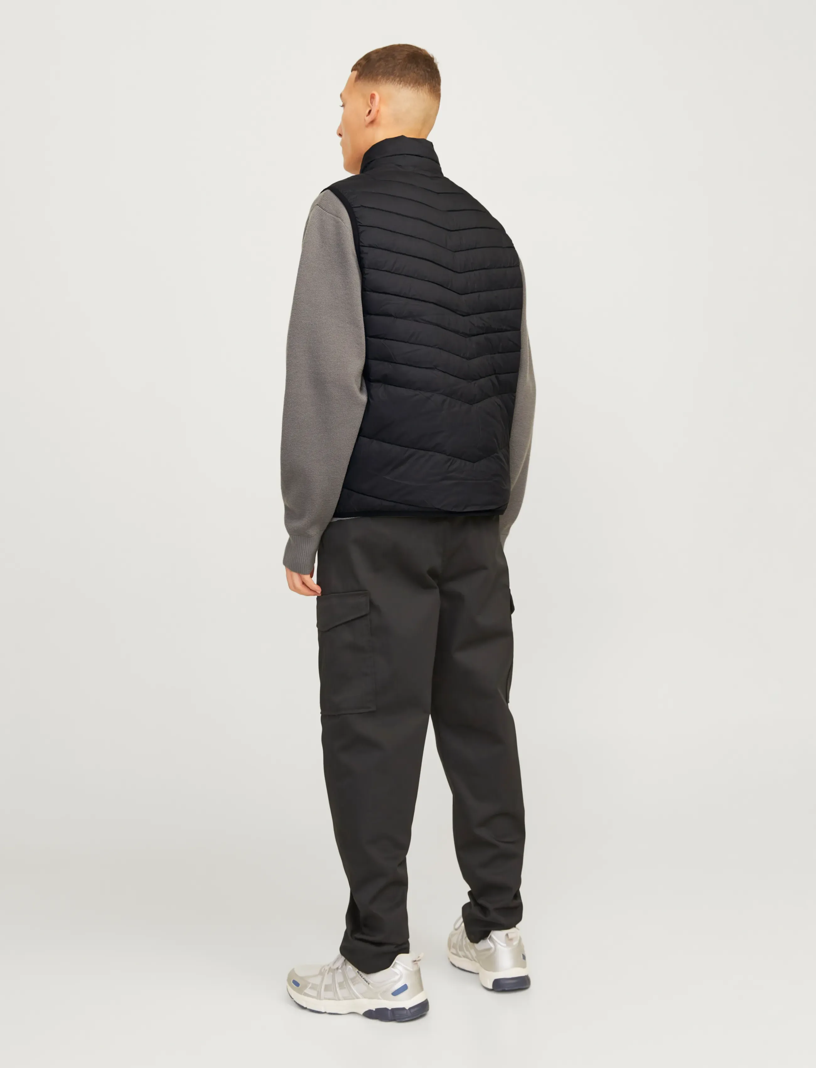 Jack & Jones - JJESTATE PACKABLE BW COLLAR NOOS - västar - black - 3