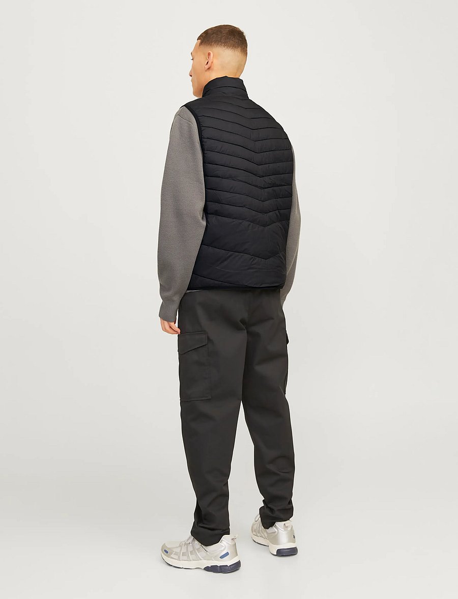 Jack & Jones - JJESTATE PACKABLE BW COLLAR NOOS - vestid - black - 3