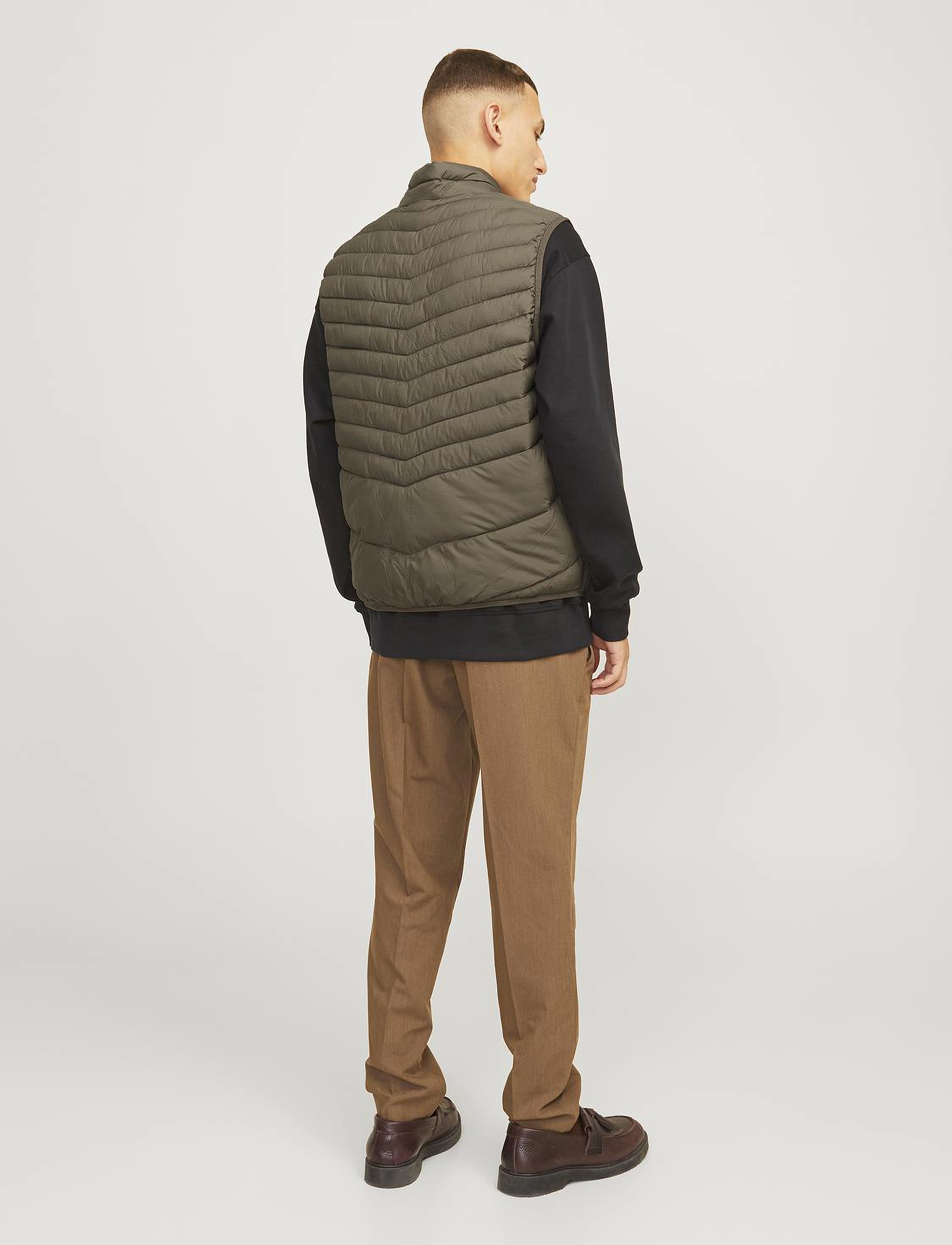Jack & Jones - JJESTATE PACKABLE BW COLLAR NOOS - vestid - canteen - 5