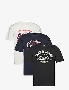 JJELOGO TEE SS O-NECK 2 COL SS24 3PK MP, Jack & Jones