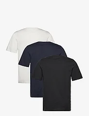 Jack & Jones - JJELOGO TEE SS O-NECK 2 COL SS24 3PK MP - kortärmade t-shirts - black - 1
