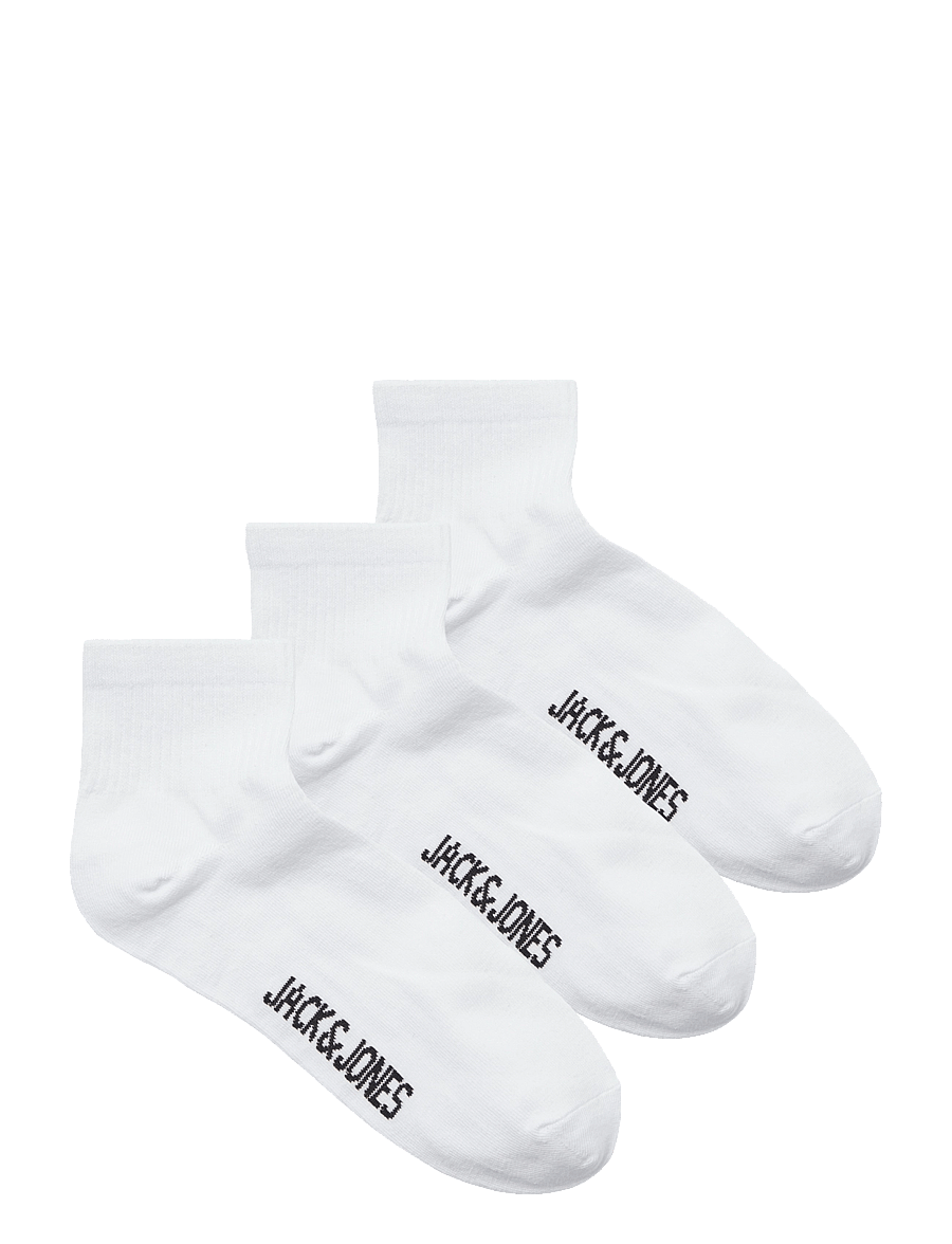 Jack & Jones - JACLEON SHORT TENNIS SOCKS 3 PACK SN - sneackersocken - white - 0