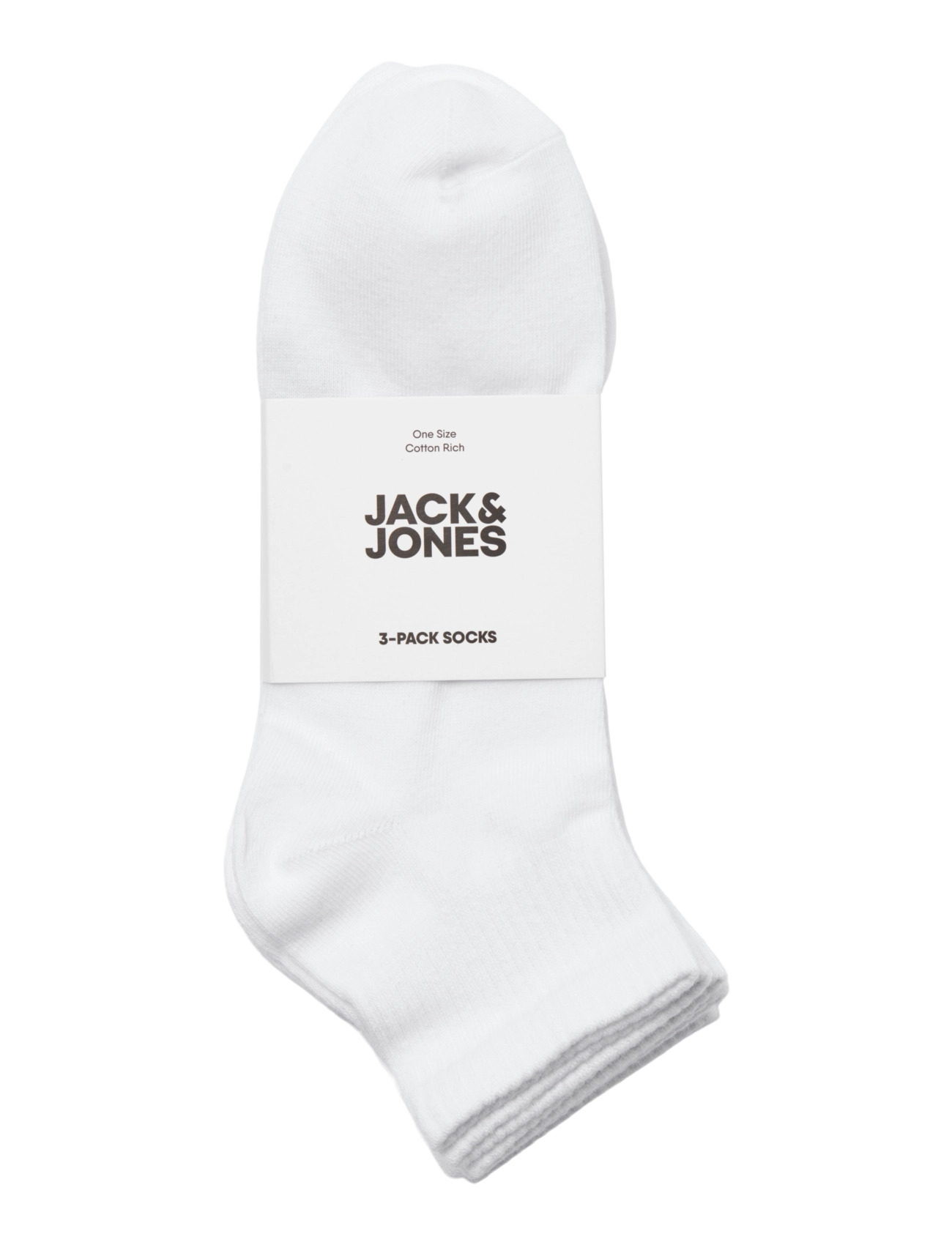 Jack & Jones - JACLEON SHORT TENNIS SOCKS 3 PACK SN - madalaimad hinnad - white - 1