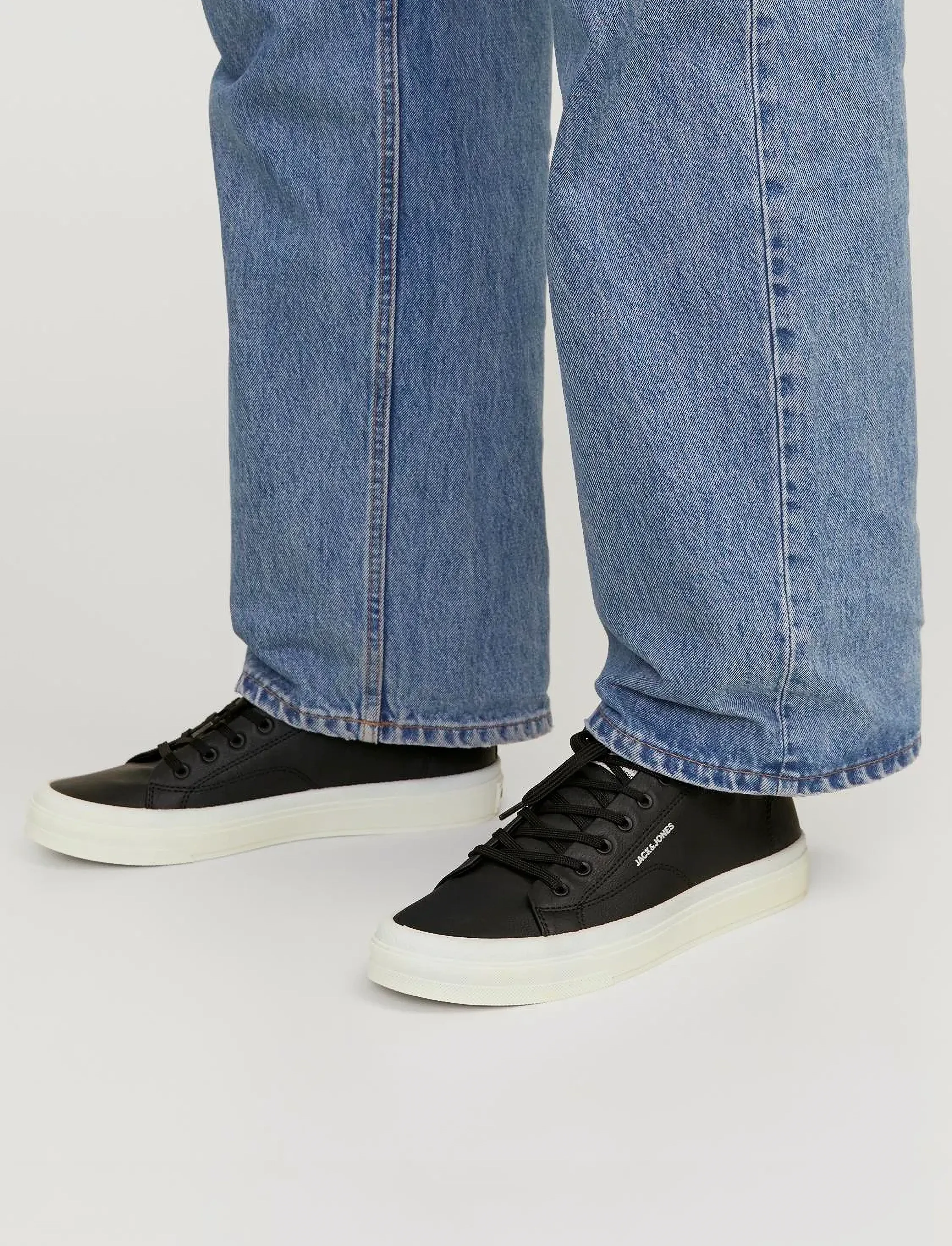 Jack & Jones Jfwbayswater Canvas Sneaker Sn, Mænd, Canvas Sneakers, Sort, Str: 45
