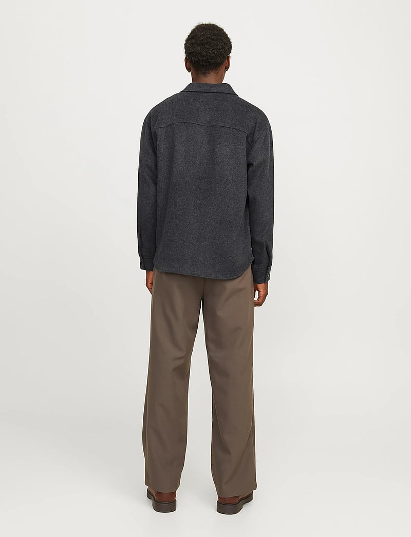 Jack & Jones - JJEBRADLEY OLLIE OVERSHIRT LS NOOS - flaneliniai marškiniai - black - 2