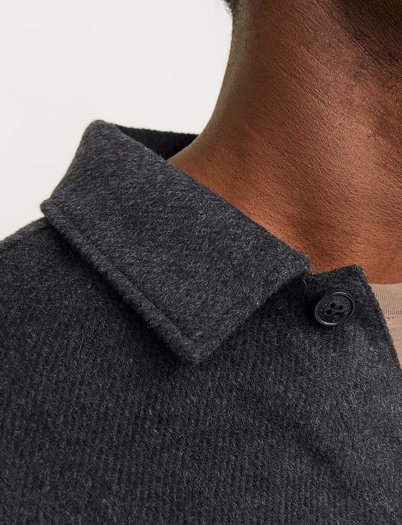 Jack & Jones - JJEBRADLEY OLLIE OVERSHIRT LS NOOS - flaneliniai marškiniai - black - 5