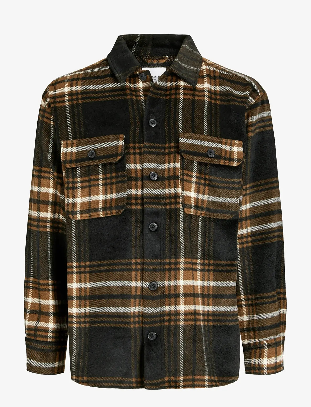 Jack & Jones - JJEBRADLEY OLLIE OVERSHIRT LS NOOS - flannel-skjorter - monks robe - 1