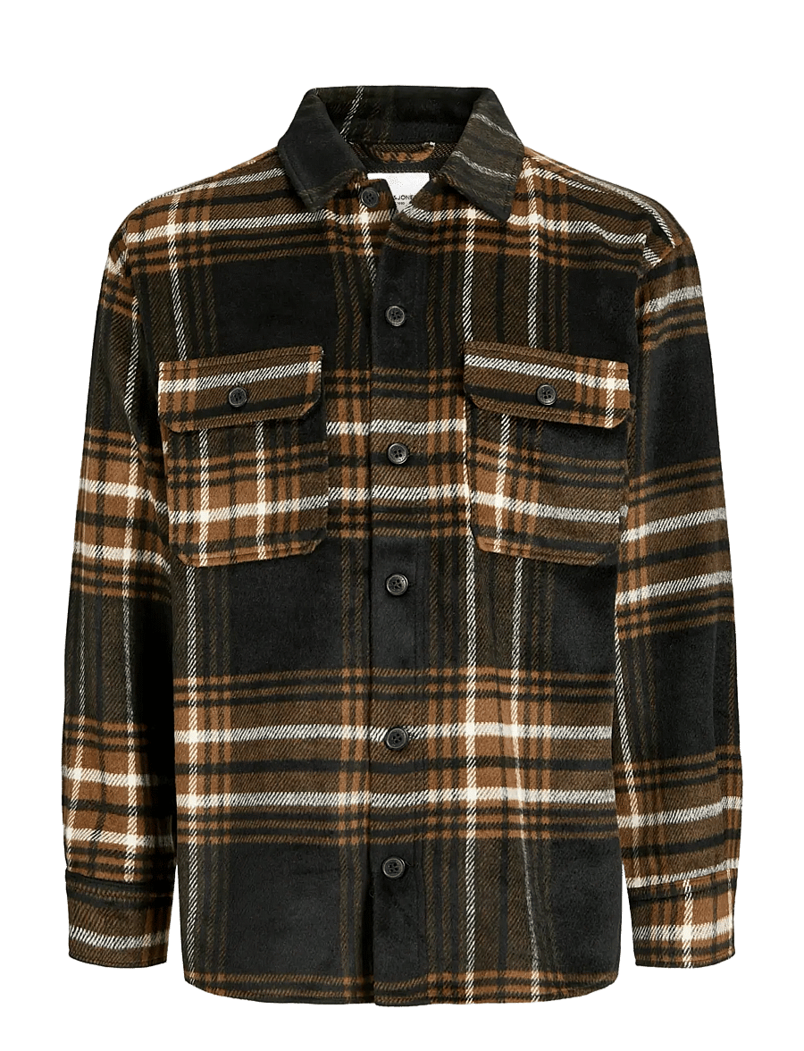 Jack & Jones - JJEBRADLEY OLLIE OVERSHIRT LS NOOS - chemises en flanelle - monks robe - 1