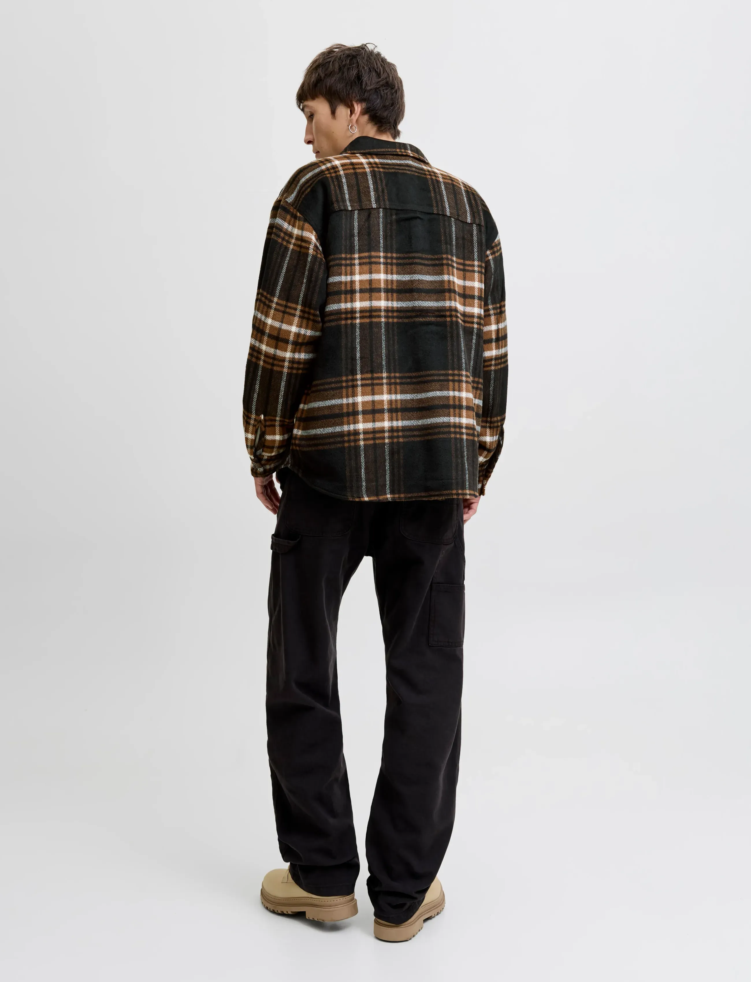 Jack & Jones - JJEBRADLEY OLLIE OVERSHIRT LS NOOS - flannel-skjorter - monks robe - 2