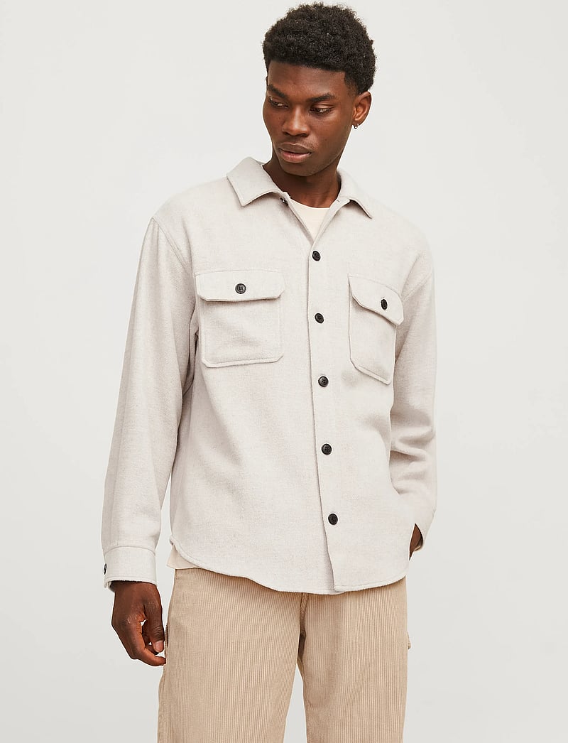 Jack & Jones - JJEBRADLEY OLLIE OVERSHIRT LS NOOS - chemises en flanelle - peyote - 0