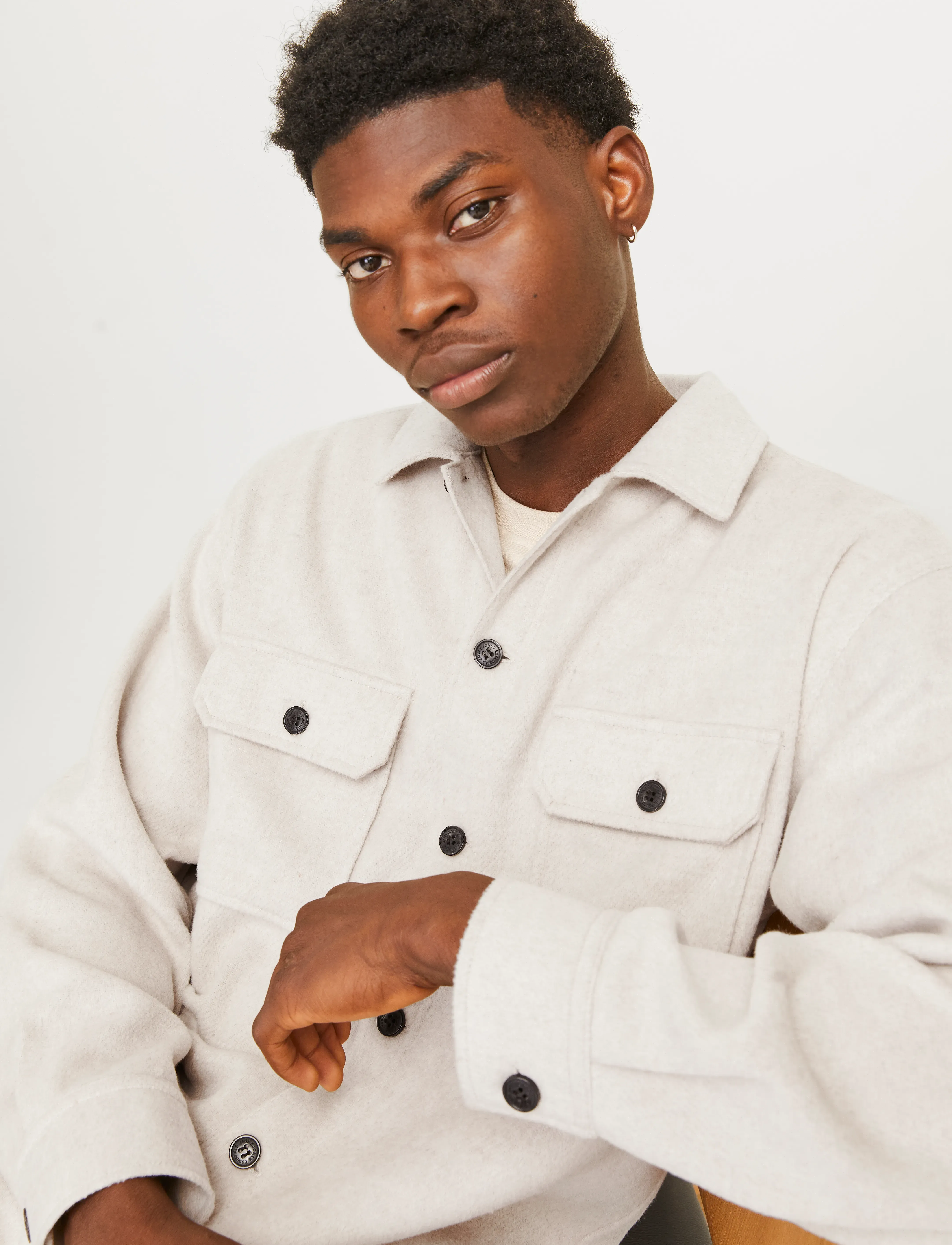 Jack & Jones - JJEBRADLEY OLLIE OVERSHIRT LS NOOS - chemises en flanelle - peyote - 5