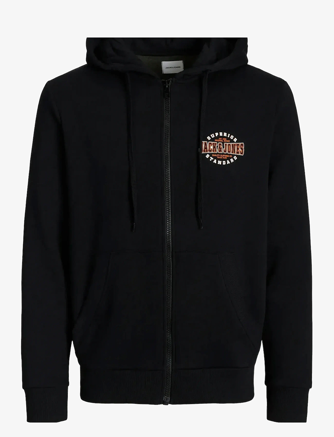 Jack & Jones - JJLOGO SWEAT ZIP HOOD 2 COL - full zip tröjor - black - 0
